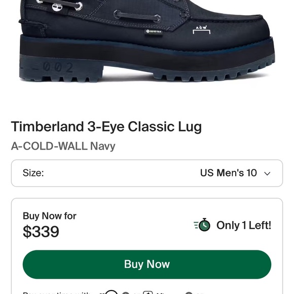 🔥🔥 Women's NEW Timberland®A-COLD-WALL* Waterproof Boat shoe OUT OF STOCK - Picture 9 of 9